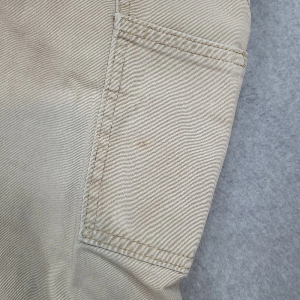 Carhartt Carpenter Pants Mens 34x32 Tan B324 FDK Relaxed Fit Workwear Cotton
